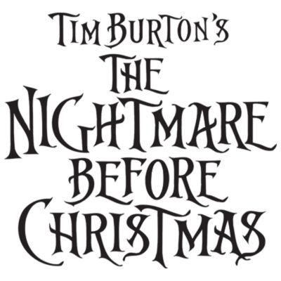 Nightmare Before Christmas Film Movie Logo